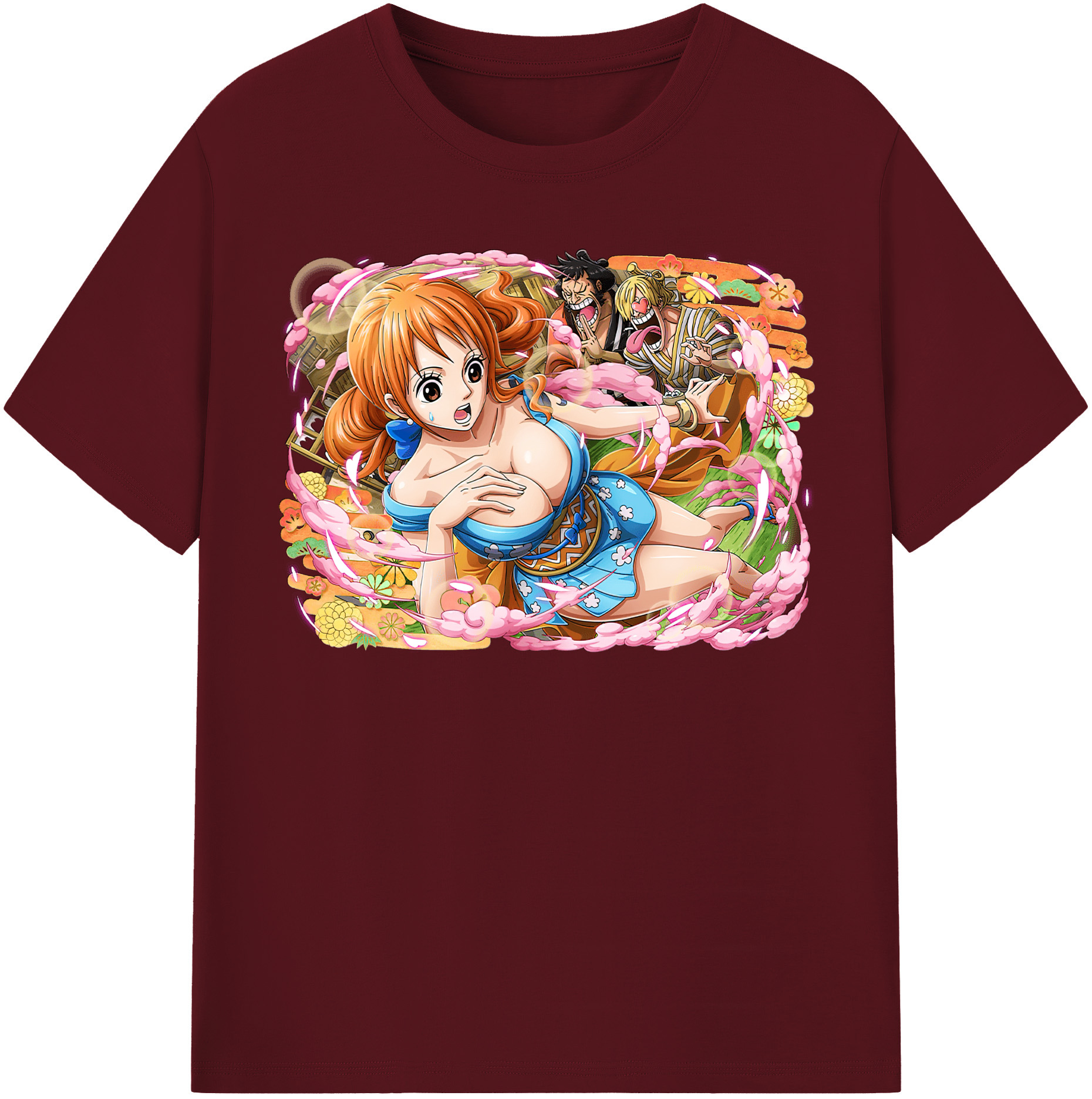 ワンピース ナミ ONE PIECE Nami 綿100％半袖Tシャツ（フロントプリント）